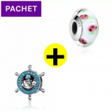 Pachet promo talisman din argint 925 blue anchor + red fruit