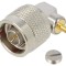 Conector N tată 90&deg; 50&Omega; aurit