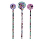 Set Creioane Disney Minnie, Radieră, Multicolor, 3 Bucăți, Oem
