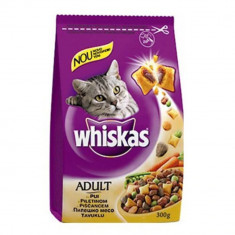 Hrana Uscata cu Pui si Ficat pentru Pisici WHISKAS, 300 g, Hrana Pisici, Pliculete Mancare Pisici, Granule pentru Pisici, Bobite pentru Pisici, Plicul