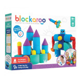 Clicstoys - Set cuburi din spuma cu magnet Blockaroo, Castel 35 piese, Clics toys
