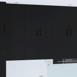 VidaXL Dulap suspendat de bucătărie cu raft Negru 60 x 31 x 100 cm 885136