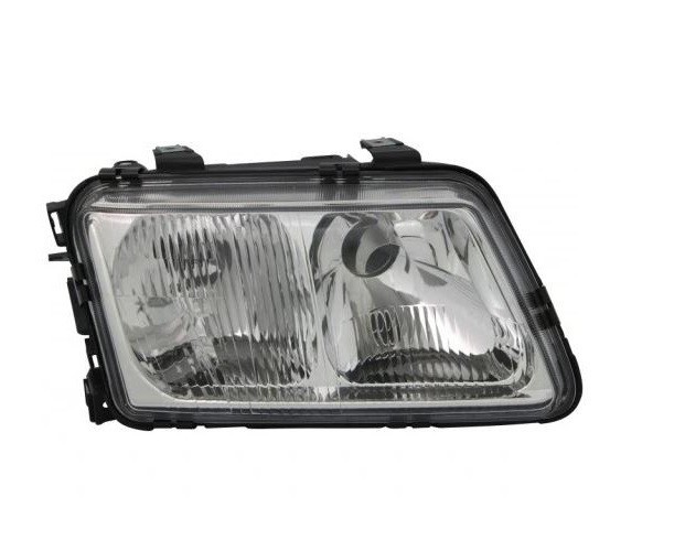 Far AUDI A3 (8L), 01.1996-12.1999, DEPO, fata, partea dreapta, cu lampa ceata fata;tip bec H4+H7+W5W; manual/electric; fara motor;