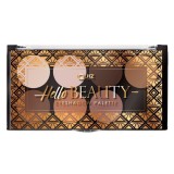 Cumpara ieftin Paleta Fard Pleoape Quiz Cosmetics Hello Beauty, 8 Culori Mate &amp; Sidefate, Pigmentare Ridicata, Lunga Durata, 9.6g