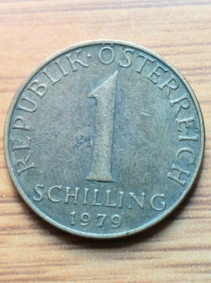 Moneda Austria 1 Schilling 1979 foto
