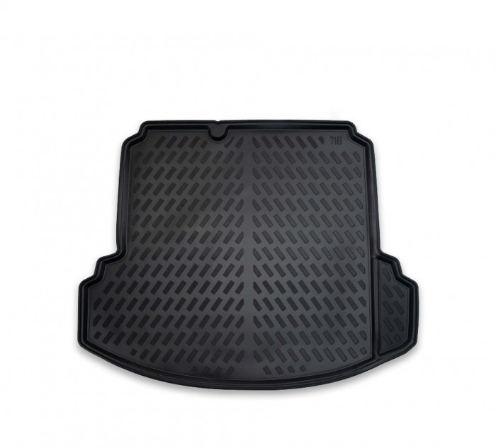 Covor pentru Portbagaj tip Tavita Compatibil Volkswagen Jetta Berlina 2005-2011, Material Flexibil, Negru