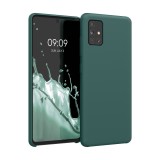 Husa Kwmobile pentru Samsung Galaxy A51, Silicon, Verde, 51197.171, Carcasa