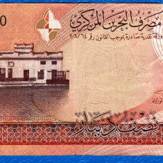 (3) BANCNOTA BAHRAIN - HALF DINAR ND (2006-2022), CLADIREA VECHE A CURTII