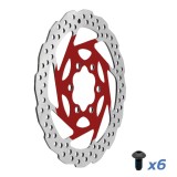 Cumpara ieftin Disc de frana trotineta electrica EWD003 140mm Rosu