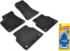 Covorase auto din mocheta Umbrella pentru Audi A8 III [D4] (2010-2017) + Odorizant Auto Bradut Wunder-Baum New Car