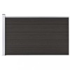 VidaXL Set de panouri de gard, negru, 175x105 cm, WPC 148976