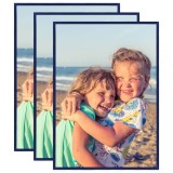 Cumpara ieftin Rame foto colaj de perete/masă 3 buc. albastru 29,7x42 cm MDF
