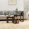 VidaXL Mese suprapuse, 3 buc, stejar fumuriu, lemn prelucrat 815222