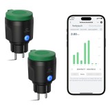 Cumpara ieftin Priza inteligenta WiFi exterior IP44 impermeabila, Eightree, masurare consum, compatibila Alexa &amp; Google Home, timer, 2 bucati