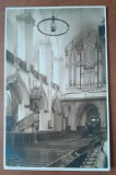 Carte postala, necirculata, interior Biserica Neagra, Brasov, perioada interbelica