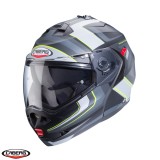 Cumpara ieftin Casca modulabila pentru scuter - motocicleta (flip-up) Caberg model Duke X SV Tour I5 negru/galben fluor/antracit mat Pinlock ready &ndash; lentila Pinlock