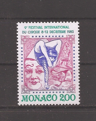 Monaco 1983 - Al 9-lea Festival Internațional de Circ, Monaco, MNH foto