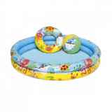 Set piscina gonflabila cu 2 inele Bestway, 122 x 20 cm