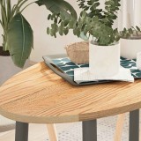 VidaXL Blat de masă 100x50x2 cm lemn masiv de stejar oval