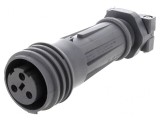 Conector Circular Mufă Mamă 3 PIN Filet Exterior