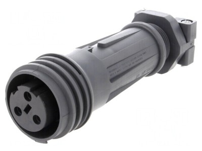 Conector Circular Mufă Mamă 3 PIN Filet Exterior foto