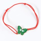Bratara martisor cu fluture verde