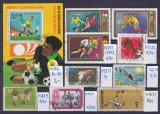 Lot filatelic Sport / Fotbal - Coliță Guineea Ecuatorială (Munich '74) &amp; timbre Ungaria, URSS, Germania, Bulgaria -A991