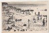 Bnk cp Vasile Roaita - Pe plaja - circulata - Libraria noastra, Eforie, Printata