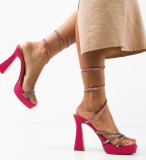 Cumpara ieftin Sandale cu toc Keane Fuchsia
