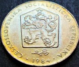 Moneda 2 COROANE - RS CEHOSLOVACIA, anul 1984 * cod 1625 = excelenta, Europa
