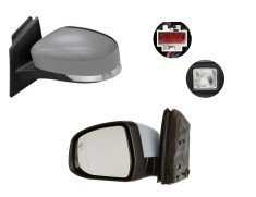 Oglinda exterioara Ford Focus Iii, 12.2010-11.2014, partea Stanga, culoare sticla crom, sticla asferica, cu carcasa grunduita, cu incalzire, ajustare foto