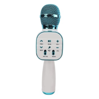 Microfon Wireless Karaoke MRG MDS813, Reincarcabil, Boxa, Albastru C1045 foto