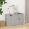 VidaXL Servantă, gri beton, 100x33x59,5 cm, lemn prelucrat