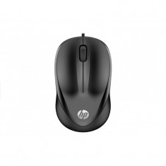 Mouse HP 1000, Wired, 1200 dpi, USB, 3 butoane, rotita scroll, optic, Negru foto