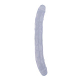 Dildo Dublu Erotic Moments PVC Transparent 32 cm