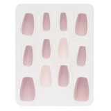 Set Unghii False cu Adeziv, Coffin, Bej Nude Mat, 12 buc, CMCLASS