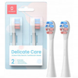 Set 2 capete de schimbat pentru periute electrice copii Toothbrush Kids P3K1 White, Oclean