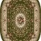 Covor Oval Model Lotos 568-310, Marime 80 x 150 cm, Verde, Inaltime Fir 8 mm, Antialergic, Polipropilena, Living, Dormitor, Sufragerie, Birou