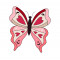 Sticker decorativ Fluture, Multicolor, 61 cm, 3759ST