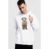 Hanorac Barbati Alb - Berbec Fashion - M