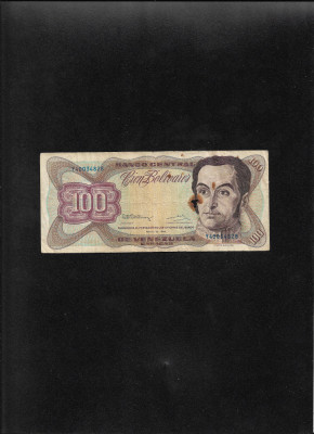 Venezuela 100 bolvari bolivares 1992 seria40034828 uzata foto