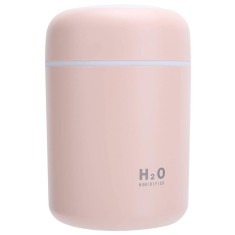 Mini Umidificator, Difuser, Model Premium cu 2 Moduri de Functionare a Luminilor si a timpului de Functionare, Aromaterapie, Roz, CBD CORAL BEST DEALS