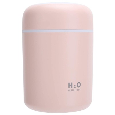 Mini Umidificator, Difuser, Model Premium cu 2 Moduri de Functionare a Luminilor si a timpului de Functionare, Aromaterapie, Roz, CBD CORAL BEST DEALS foto
