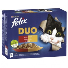 FELIX Fantastic DUO plicule?e, selec?ie delicioasa in gelatina 12 x 85 g foto