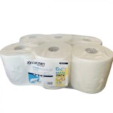 Set 6 role prosop din hartie, Lucart, cu derulare centrala externa, 2 straturi, 6 x 600g