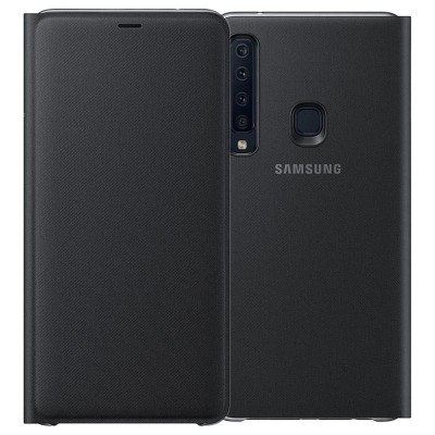 Husa Originala Wallet Cover Samsung Galaxy A9 2018 + Cablu de date Cadou foto