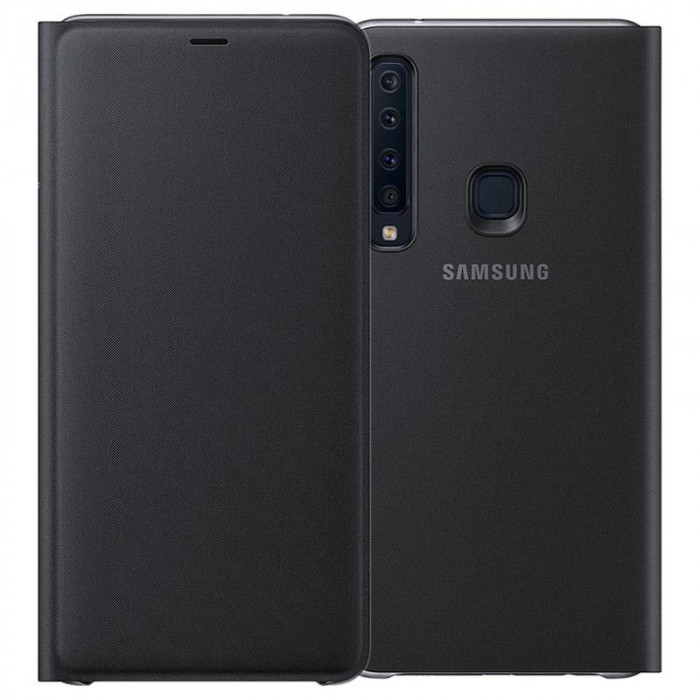 Husa Originala Wallet Cover Samsung Galaxy A9 2018 + Cablu de date Cadou