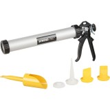 Pistol, presa, cartus silicon, tub, 600 ml, cu set accesorii, 5 piese, Strend Pro