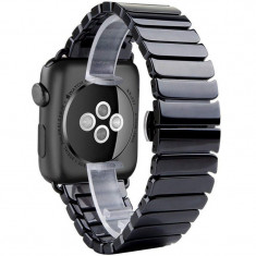 Curea pentru Apple Watch 40mm iUni Ceramic Belt, Black foto