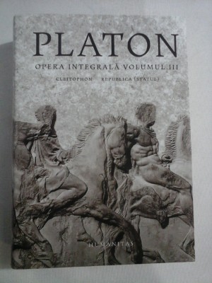 PLATON - Opera integrala - volumul 3 foto